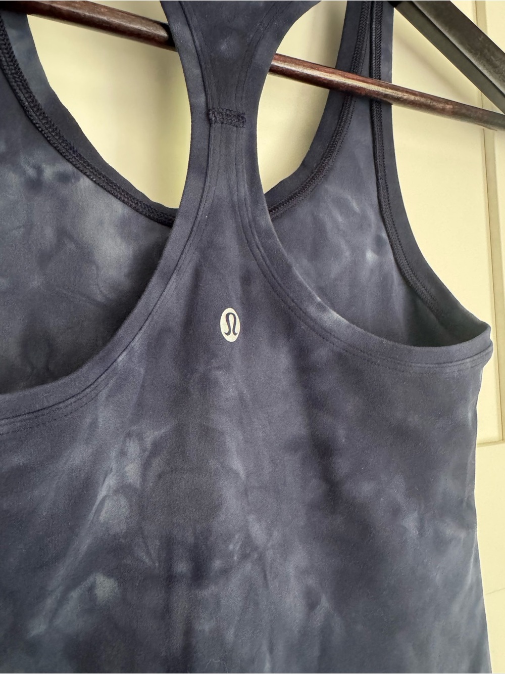 Lululemon Cool Racerback Tank Top Diamond Dye Asphalt Grey True Navy Size 2 - Picture 9 of 10